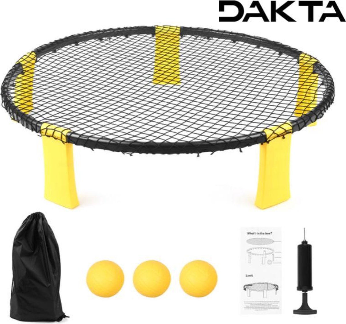 Roundball Buitenspel met Trampoline en 4 Ballen