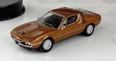 Alfa Romeo Montreal 1970 (Bruin) (10 cm) 1/43 Atlas + 3 stickers! - Modelauto - Schaalmodel - Model auto - Miniatuurauto - Miniatuur autos