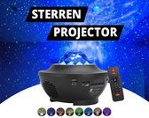 Sterren projector - Deluxe - Galaxy projector - Zwart - Met afstandsbediening - 10 kleuren licht sterrenhemel - Bluetooth
