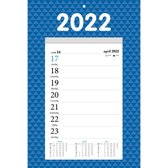Comello Weeknotitiekalender 2022 Papier 20 X 13 Cm Blauw