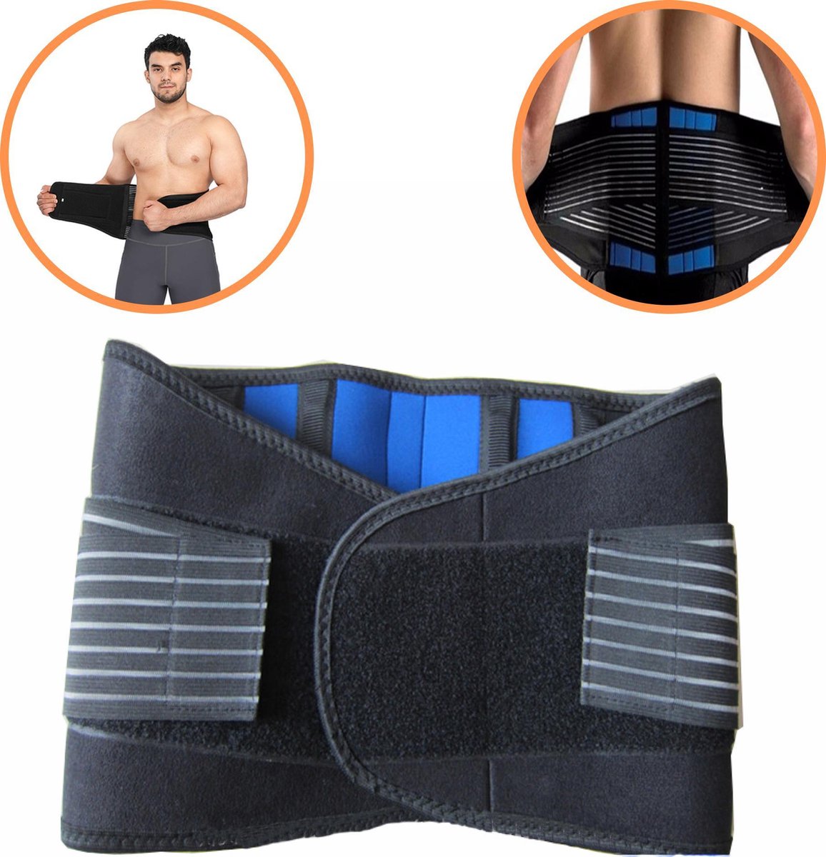 Ikigai® Rugbrace Onderrug - Rugband met Baleinen - Rug Brace voor Lage ...