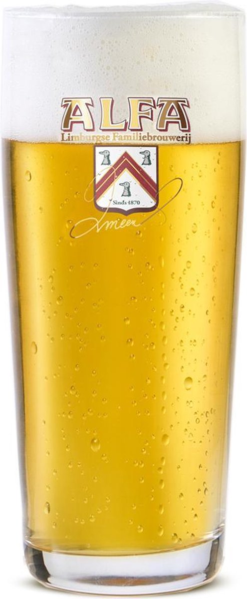 Alfa Bierglas Fluitje 180 ml - 12 Stuks