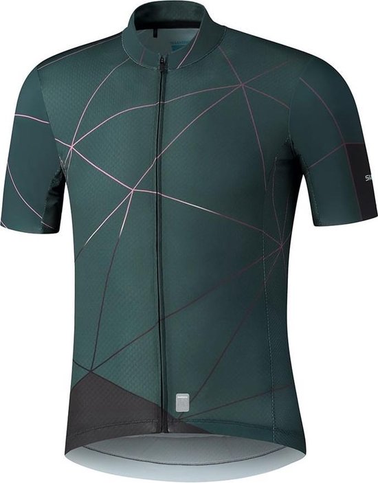Shimano Cycling Shirt Breakaway – Cyclisme Shirt Homme – Race Shirt – M - Vert