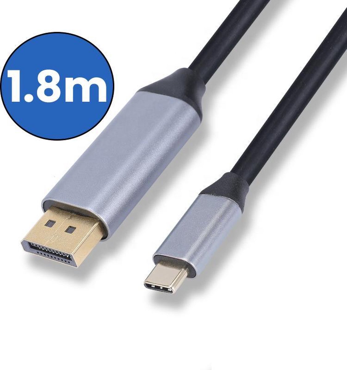 Vues USB-C naar Displayport Kabel - Thunderbolt 3 - Ondersteund 4K 60HZ - Geschikt Voor Apple / iMac / Macbook (Pro) - 1.8 meter