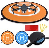 MMOBIEL Universele Drone Landing Pad Waterdichte Helipad 75 cm / 30 inch Oranje / Blauw