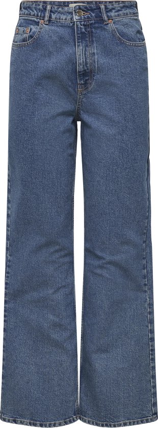 Only Jeans Onlcamille Life Ex Hw Wide Dnm Noos 15235595 Medium Blue Dames Maat - W32 X L32