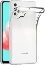 Luxe Siliconen Hoesje Geschikt Voor Samsung Galaxy A32 5G - TPU Backcover Back Bescherm Hoes Cover Case - Telefoonhoesje Met Achterkant & Zijkant Protection - Transparante Bescherm