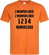 T-shirt oranje Holland 1234 MEMPHIS BIER | EK Voetbal 2020 2021 | Nederlands elftal shirt | Nederland supporter | Holland souvenir | Maat L