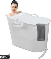 LIFEBATH - Zitbad Olivia - Mobiele badkuip 220L - Bath Bucket - Ijsbad - Tuinbad - Wit