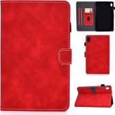 Lenovo Tab M10 HD Gen 2 X306X Rood Geabsorbeerd Portemonnee Standaardontwerp Tablet Case Hoes Hoesje Book Case Lederen PU Cover