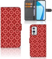 Etui Smartphone OnePlus 9 Wallet Book Case Batik Rouge