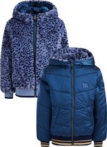 WE Fashion Meisjes reversible bomberjacket met capuchon