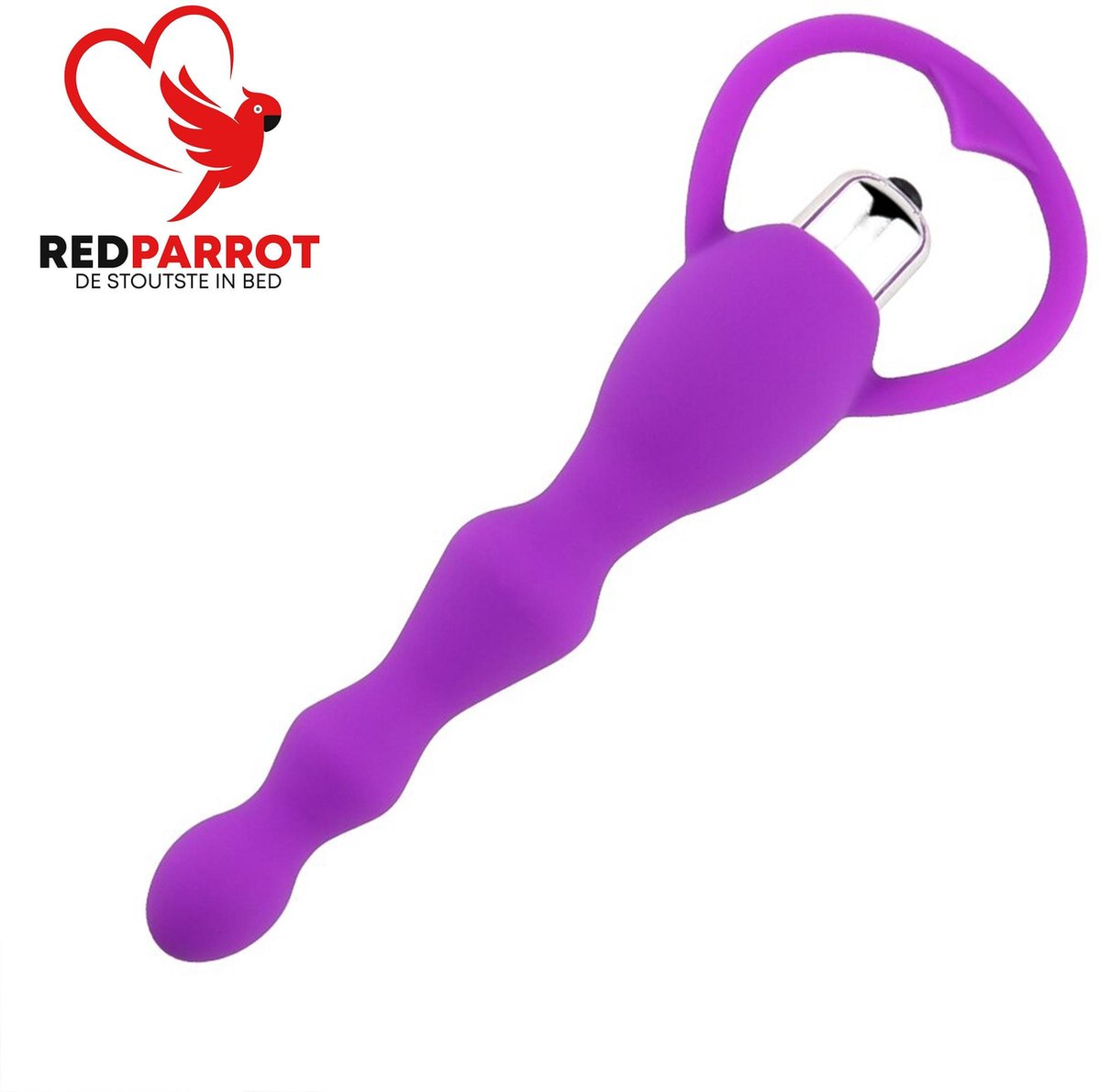 Goedkoopste Vibrerende Anaalkralen – 17 cm – Siliconen – Met Batterij – Discreet & Buigbaar