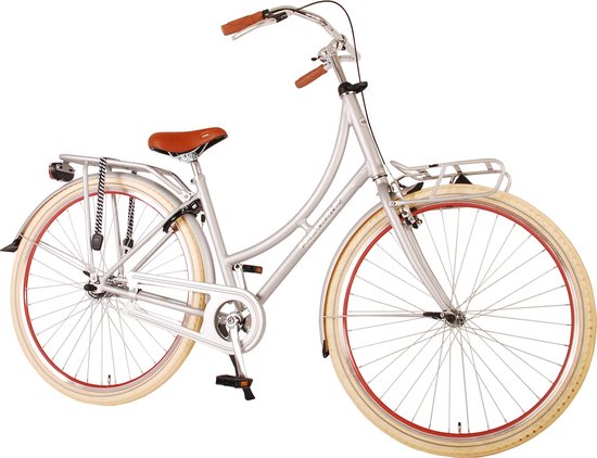 Vélo pour femmes Volare Classic Grandma - 28 pouces - 51 centimètres -  Argent mat | bol.com