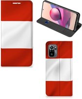 Hoesje Xiaomi Redmi Note 10S | 10 4G | Poco M5s Telefoonhoesje met Naam Oostenrijkse Vlag