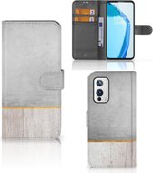 Smartphone Hoesje OnePlus 9 Magnet Case Cadeau voor Vader Wood Concrete