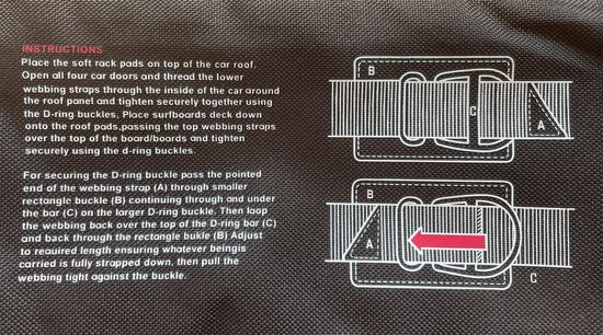 Northcore Soft Rack Con Anelli D - Porta Tavole Da Surf Per Auto - Foto 9