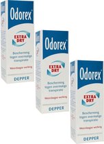 Odorex Extra Dry - Pompspray - Voordeelverpakking 3 x 30 ml