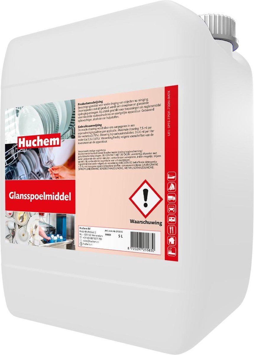 Goedkoopste Spoelglans | 5L | Glansspoelmiddel | Naglans | Horeca | Naglansmiddel | Vaatwas | Horeca | Catering