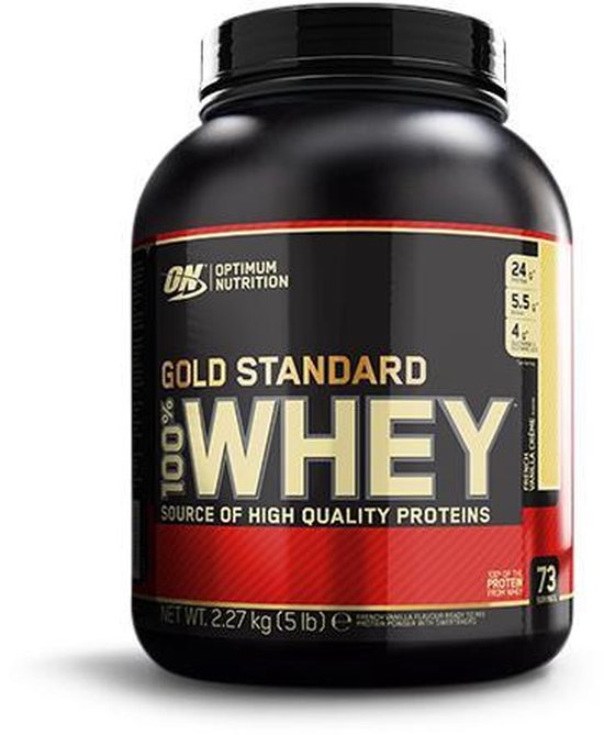 Optimum Nutrition Gold Standard 100% Whey Protein - French Vanilla - Proteine Poeder - Eiwitshake - 2270 gram (71 servings)