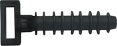 Kortpack - Muurpluggen voor Kabelbinders - 43 mm lang - Voor kabelbinders t/m 9mm breed - Eenvoudig kabels bevestigen - (099.8973)