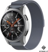 Milanees Smartwatch bandje - Geschikt voor Strap-it Samsung Galaxy Watch 46mm Milanees bandje - space grey - Strap-it Horlogeband / Polsband / Armband