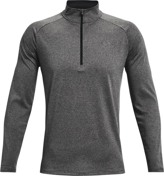 Foto: Under armour ua tech 2 0 1 2 zip heren sportshirt grijs maat m