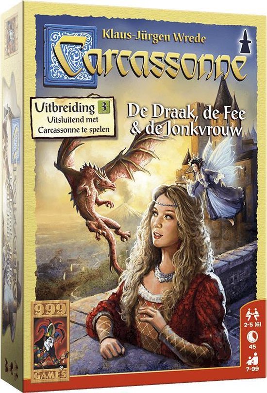 Carcassonne: De Draak, de Fee en de Jonkvrouw Uitbreiding Bordspel