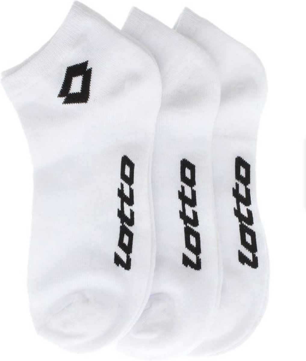27 paar Witte LOTTO Sneakersokken Maat 39-42 Unisex BULK VOORDEEL!!!