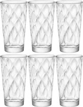 12x Morceaux de verres à eau / verres à jus transparents 370 ml - Verres / verres à long drink