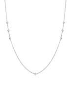 Elli Dames Halsketting Dames Curb Chain Balls Basic Minimal Trend in 925 Sterling Silver Gold Plated