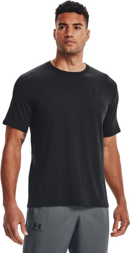 Under Armour Sportstyle Left Chest SS Sport Shirt Hommes - Noir - Taille XL