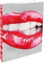 Verhaak Ringband Kiss 23-Rings A4 Karton/Staal Rood/Grijs