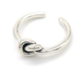 Ring met Knoop - 925 Sterling Zilver - One Size