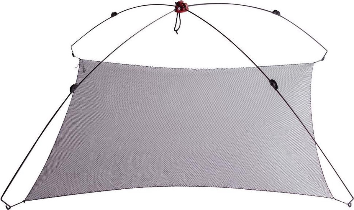X2 Kruisnet 105x105 cm - Inklapbaar - Visnet- Aasvisjes Vangen - Zwart