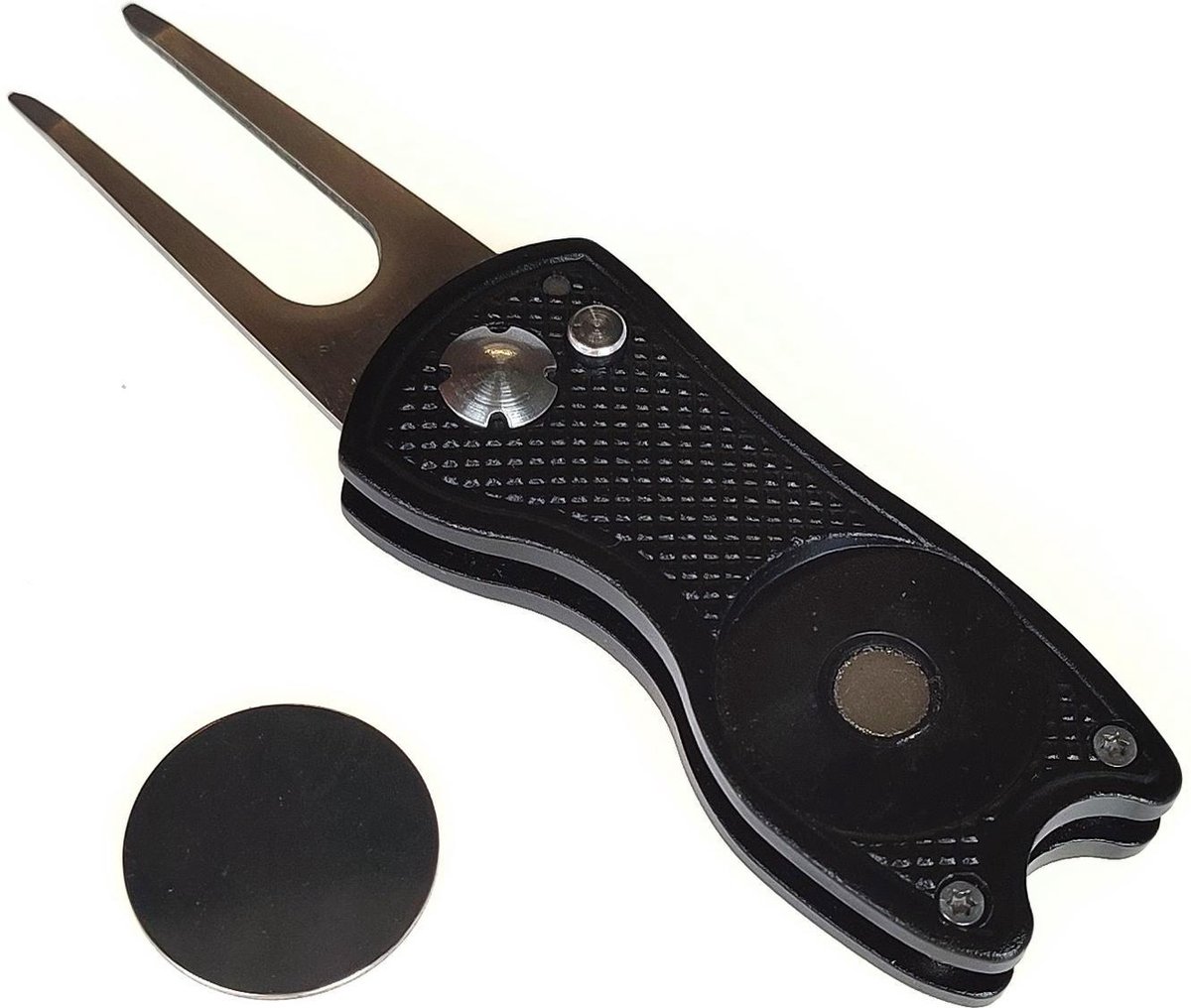 Jobber Sports Pitchfork Golf Accessoires + Marker - Metaal - Zwart