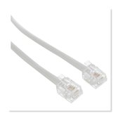 Q-LINK Telefoon aansluitkabel RJ11 plat wit 5 m