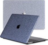 Lunso - cover hoes - MacBook Pro 16 inch (2019) - Glitter Blauw