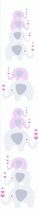 ACROBATISCHE OLIFANTJES BEHANG | Kinderkamer - roze grijs wit - A.S. Création Little Love