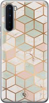 OnePlus Nord hoesje - Pastel Kubus - OnePlus Nord case - Soft Case Telefoonhoesje - Multi