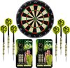 Afbeelding van het spelletje Dragon Darts Michael van Gerwen Octane set – dartbord – 2 sets - dartpijlen – dart shafts – dart flights – Plain A-Merk XQ dartbord