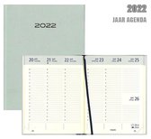 Brepols agenda 2022 - NATURE - Optivision - Licht Groen - Linnenlook - 7d/2p - A5 Formaat