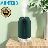 Luchtbevochtiger | Dubbele Humidifier | Diffuser | 500 ML  | Draadloos | Mat Groen