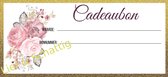 *** 30 Cadeaubonnen 280 grams met JOUW tekst gepersonaliseerd voorzijde en achterzijde - cadeaubon - bedrijf - geschenk - gift certificate - kadobon - bon - waardebon - waardecheque ***