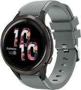 Strap-it Smartwatch bandje siliconen - geschikt voor Garmin Venu 2 / Garmin Vivoactive 4 - grijs