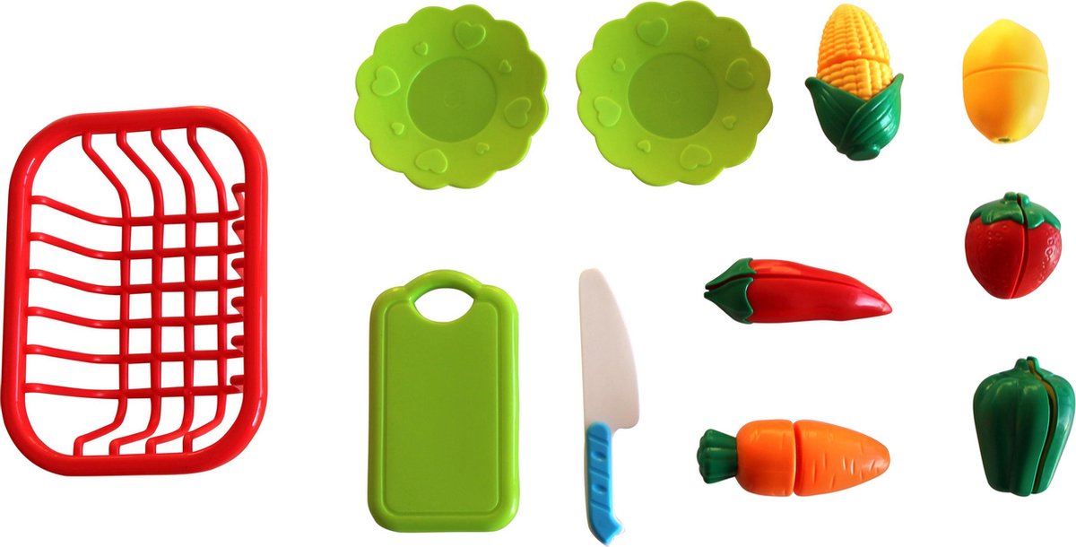 AXI Linda Zand & Water Tafel met Speelkeuken wastafel Bruin - Parasol Blauw/wit — afbeelding 3
