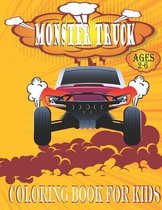 Monster truck coloring book for kids ages 2-6