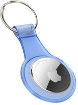 Telefoonglaasje Sleutelhanger - Geschikt voor Apple AirTag - Siliconen - Blauw
