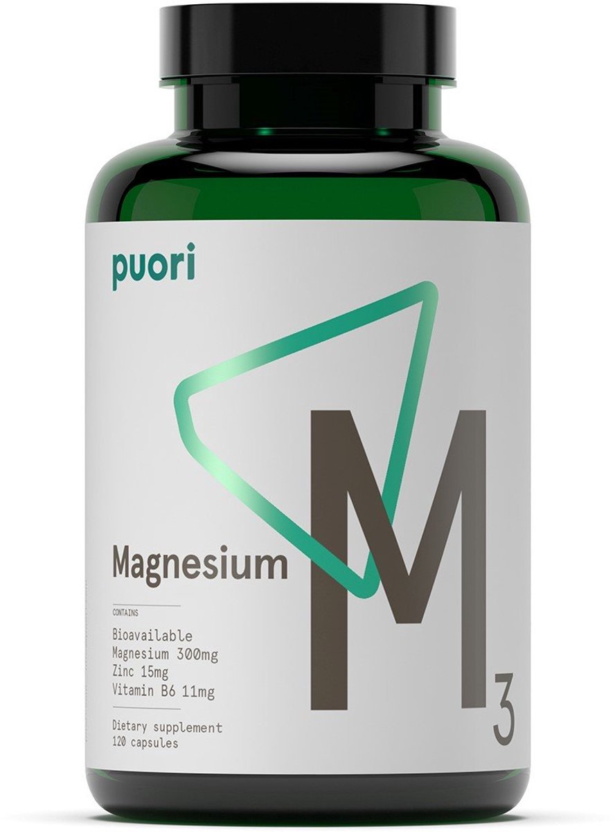 Puori M3 Magnesium Supplement 120 Capsules