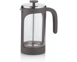 Kela Keuken - Verona Cafetière 1 liter - Glas - Grijs